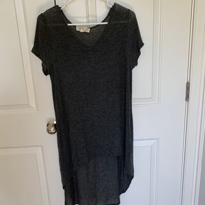 Charcoal High Low T-Shirt